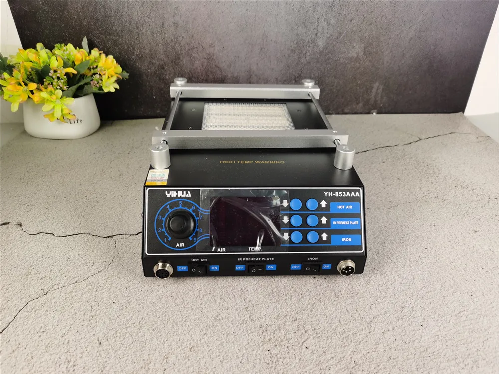 YIHUA 853AAA 1350W lutownica gorąca wiatrówka stacja lutownicza stacja lutownicza BGA stacja lutownicza stacja podgrzewania wstępnego PCB