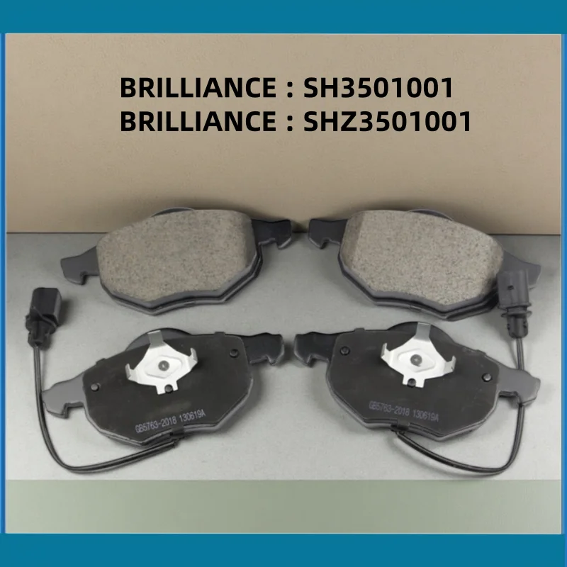 Plaquettes de frein avant pour Brilliance Zhonghua Junjie Coolbao Wagon Morning Wind SH3501001, SHZ3501001 / Pièces automobiles -19003