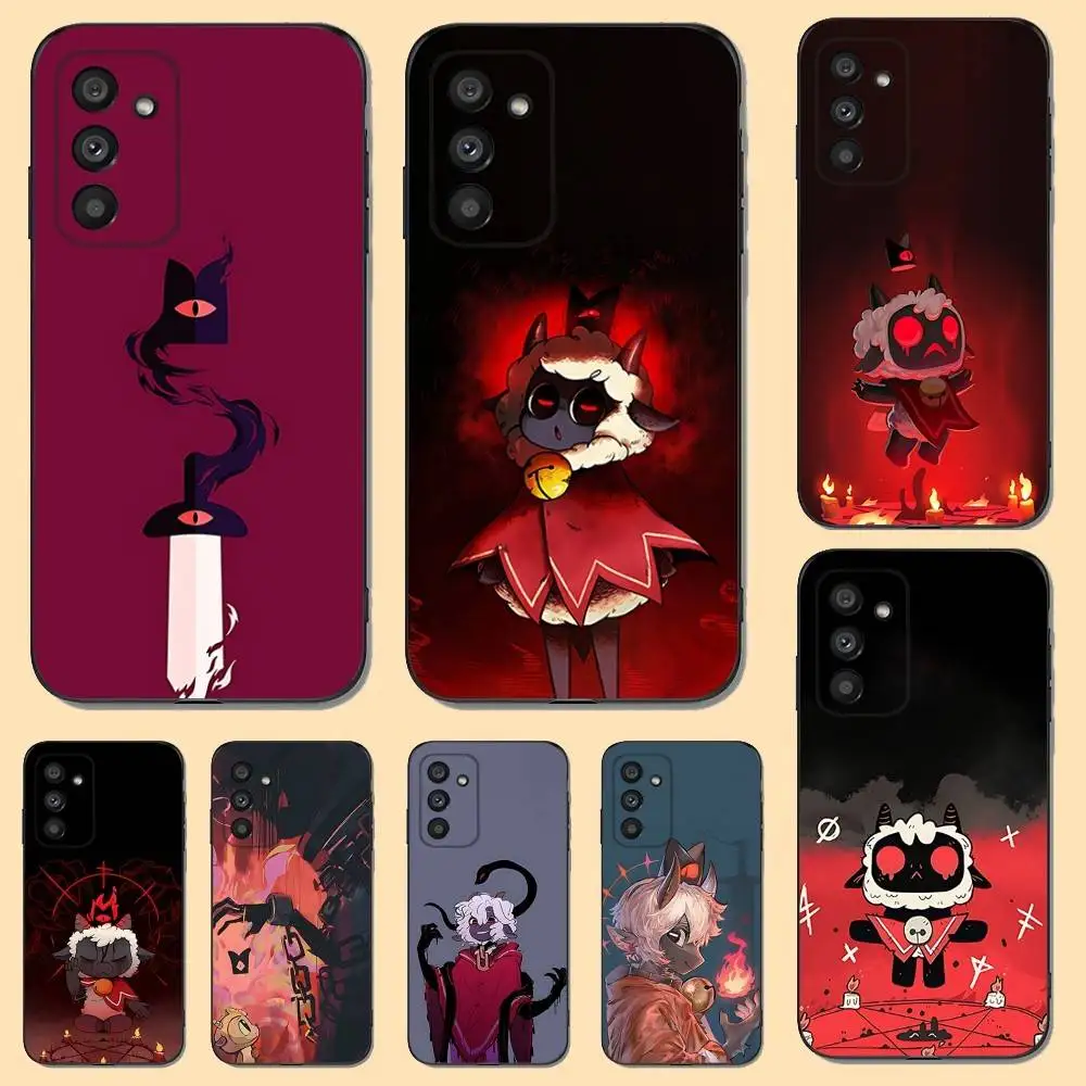 

C-Cult of the L-Lamb Phone Case For Samsung S 25,24,23,22,30,21,10,9,Ultra,Plus,Lite,FE,4,5 G Soft Black Case