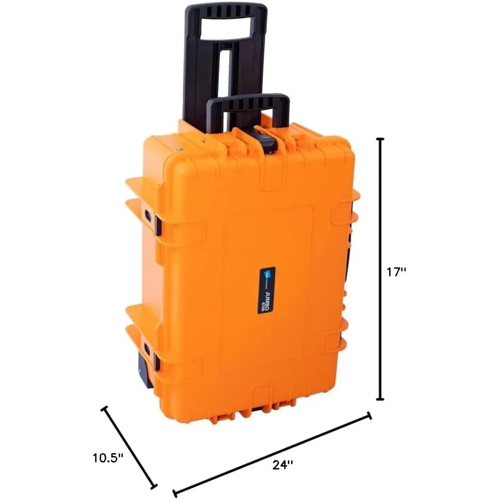 Estuche para herramientas para exteriores Orange Jumbo 6700 con tablas de herramientas de bolsillo de B&W International