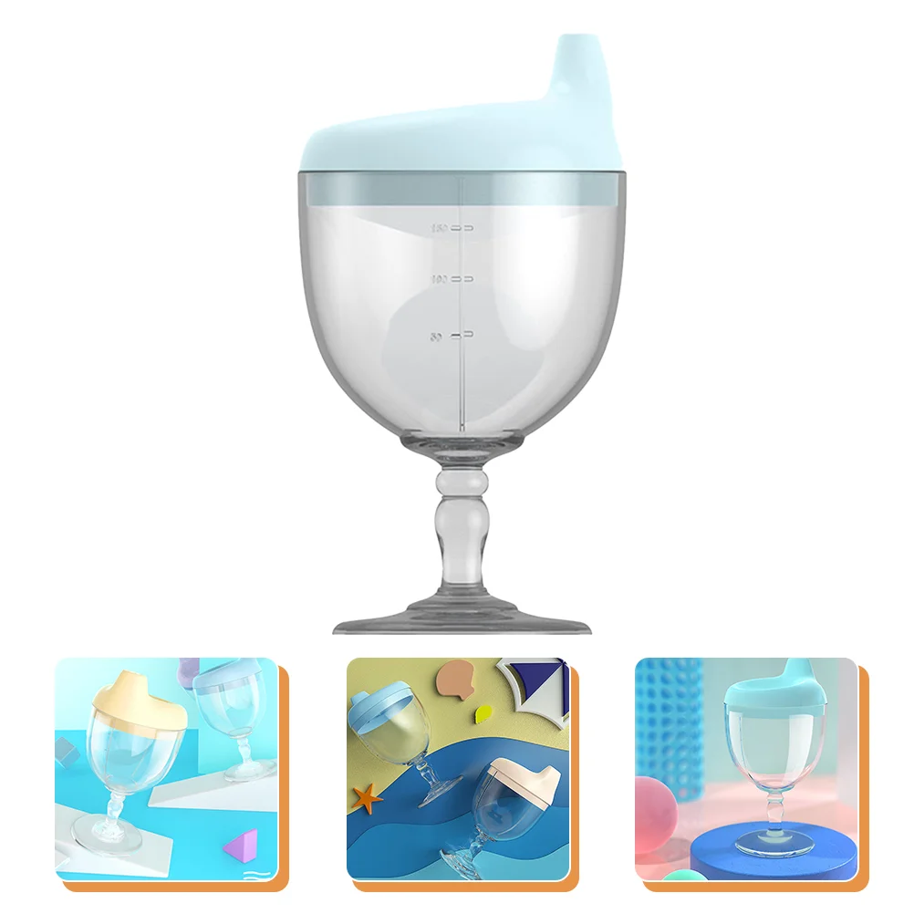 

Glasses Kids Drinking Cups Toddler Training Goblet Water Spill Proof Plastic Baby Child
