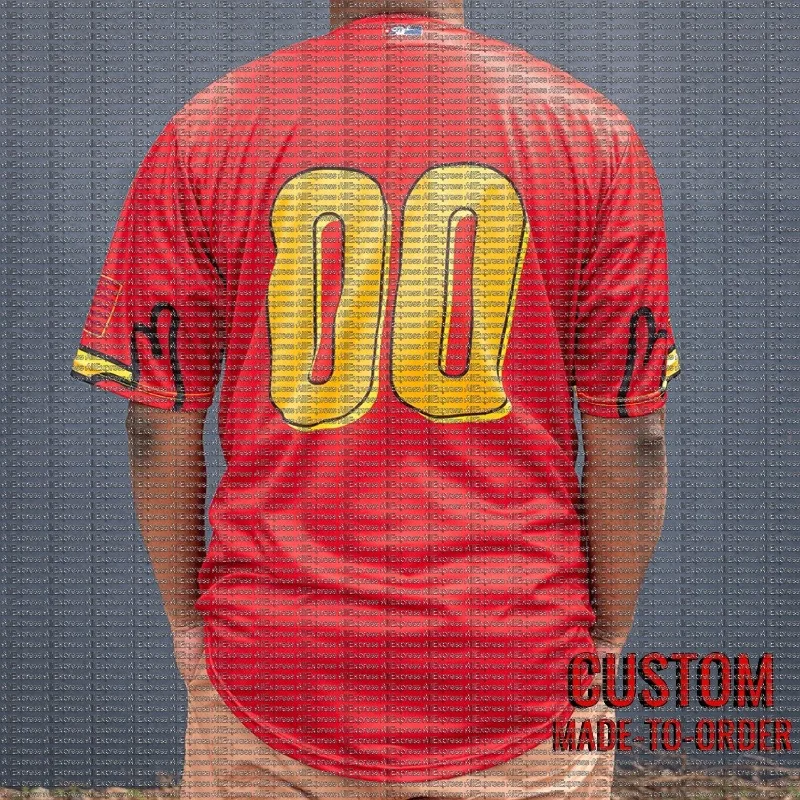 Personalized Anime Character Printed Baseball Shirt, Full Piece Sublimation Open Button Sports Top, Street Fashion Clothing