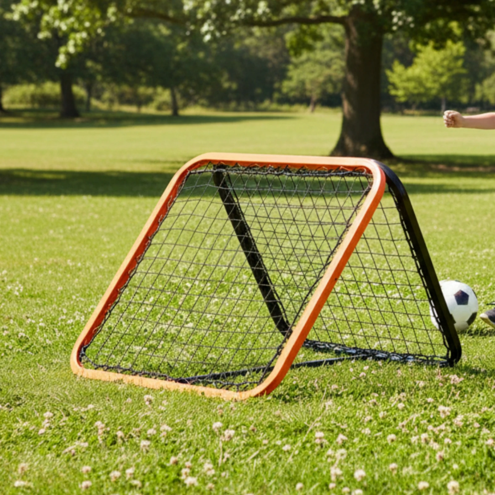 

Soccer Rebound Net Portable Soccer Rebounder Net Football Training Rebounder Adjustable Angle Sports Gear Long-Lasting Frame