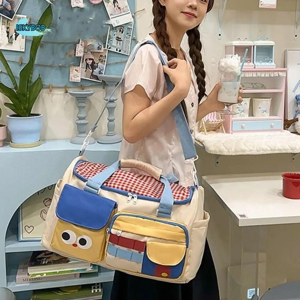 

Дорожная сумка с допамином большой вместимости, несколько карманов, отделение для обуви, спортивная сумка для спортзала, водостойкий Оксфорд