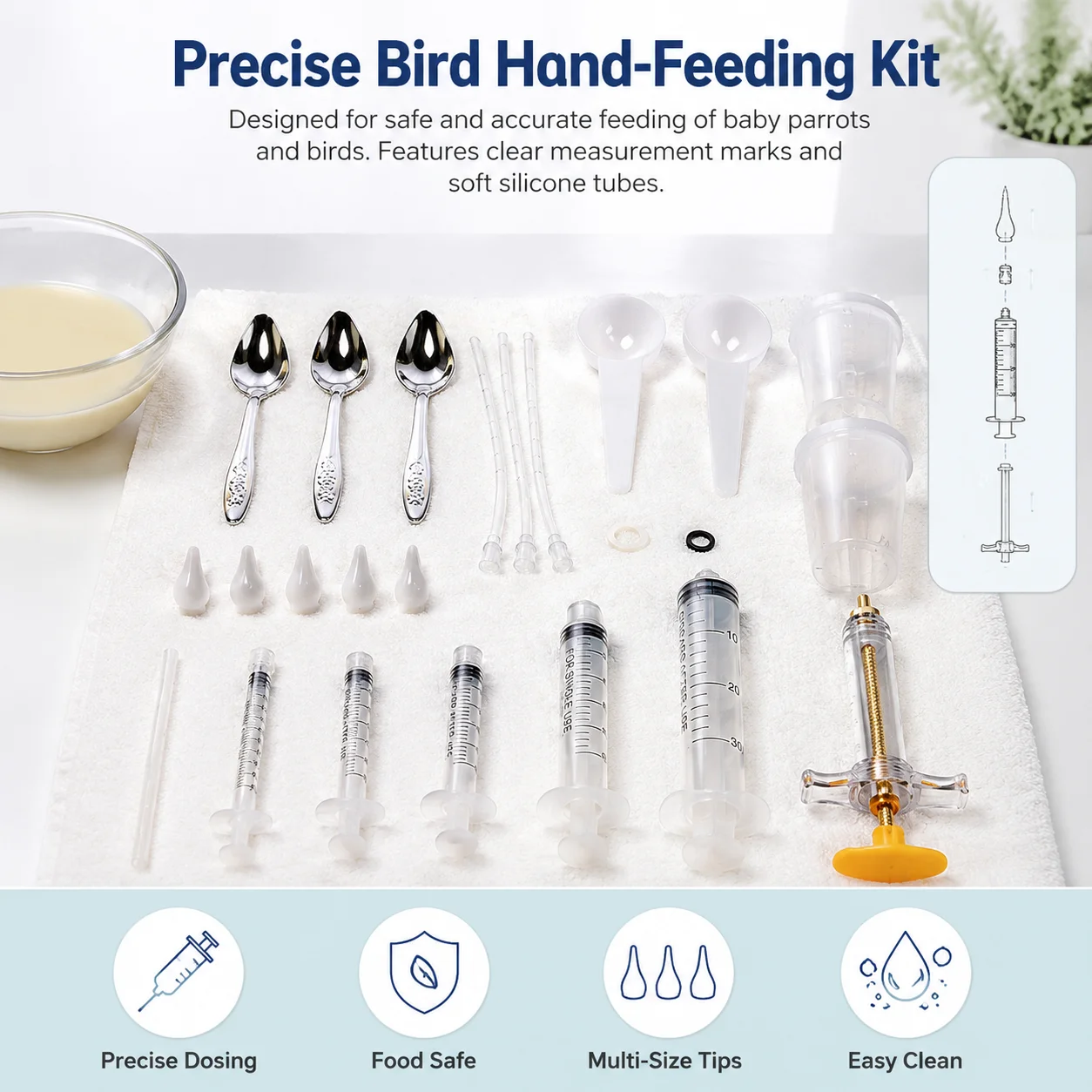 Alimentador de aves de varios - Baby Food Youtube reseña y precio
