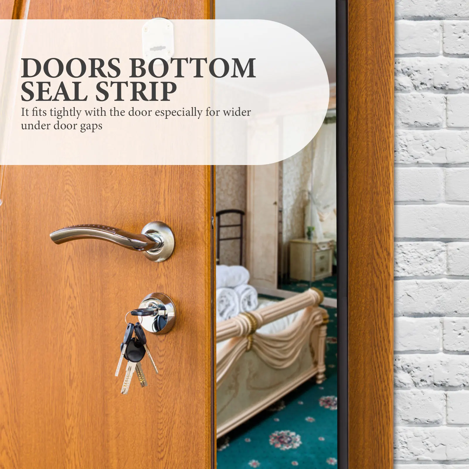 

Twin No Glue Self-Adhesive Door Window Sealing Strip for Interior Sliding Glass Doors Bottom Draft Stopper Windproof Noise