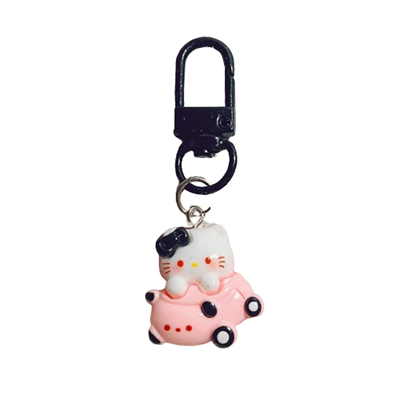 Schattige Kawaii Cartoon Kt Kat Sleutelhanger Sweet Fashion Auto Sleutelhanger Schooltas Opknoping Decoratie Accessoires Kleine Geschenken