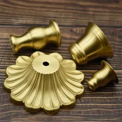 Bedhead bedroom antique DIY copper desk lamp bottle cap speaker piece brass candle base assembly accessories lighting hardware