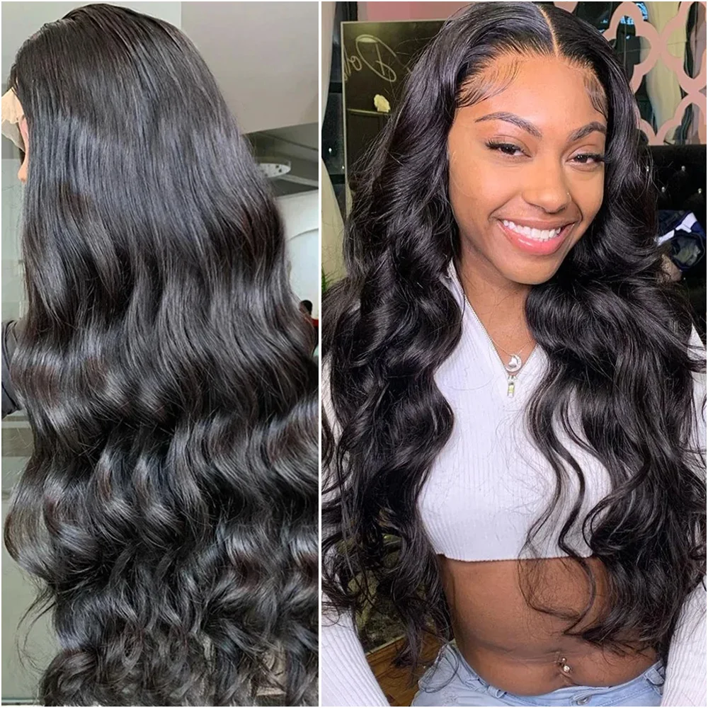 

40 дюймов 200 Плотность Объемная волна 5x5 Парики фронта шнурка Предварительно выщипанные бразильские 100% человеческие волосы 13x4 13x6 HD Прозрачный парик фронтальной части шнурка