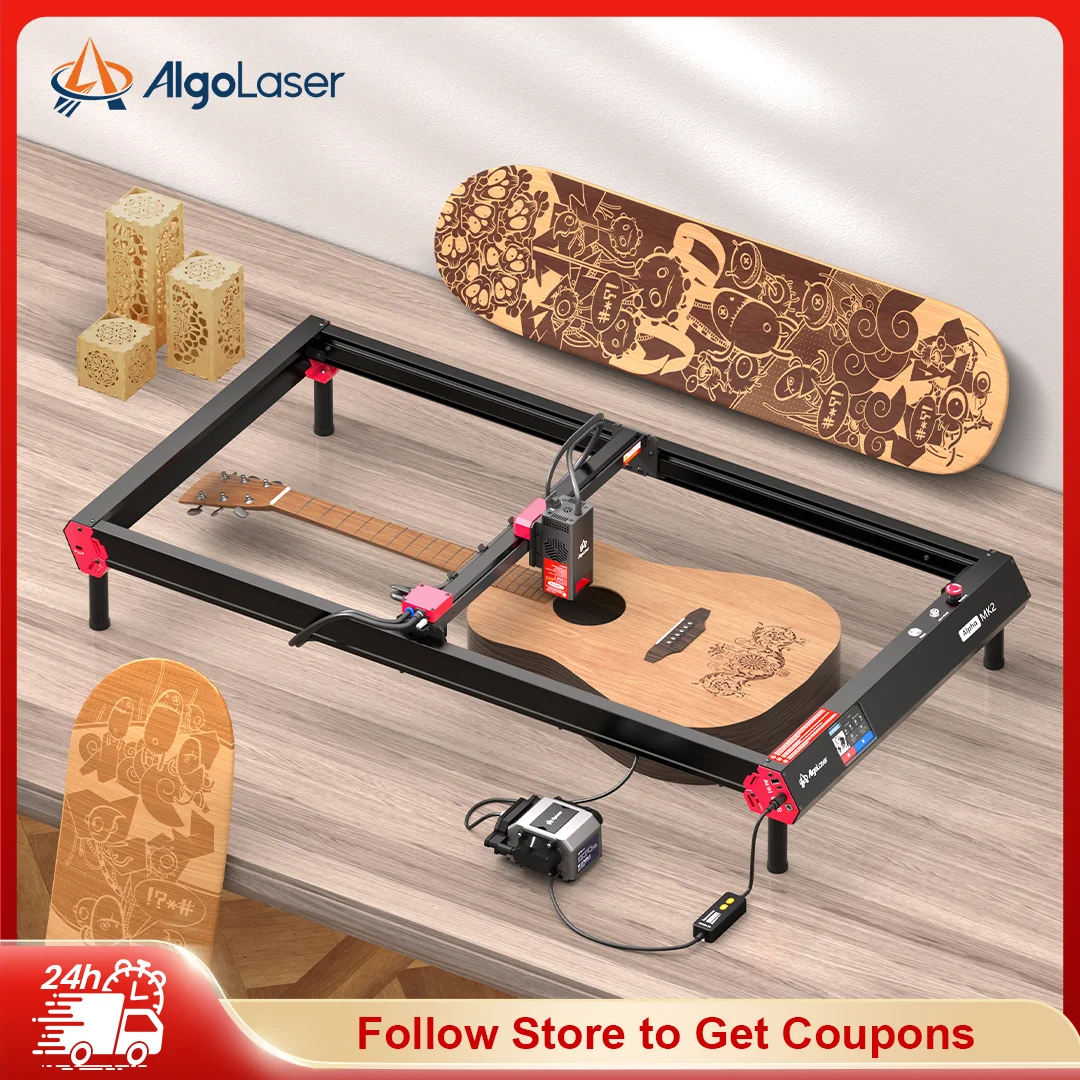 

AlgoLaser Alpha MK2 20W Touch Screen 400X850MM Big Laser Engraving And Cutting Machine Cnc Desktop Handwriting Woodworking Tools