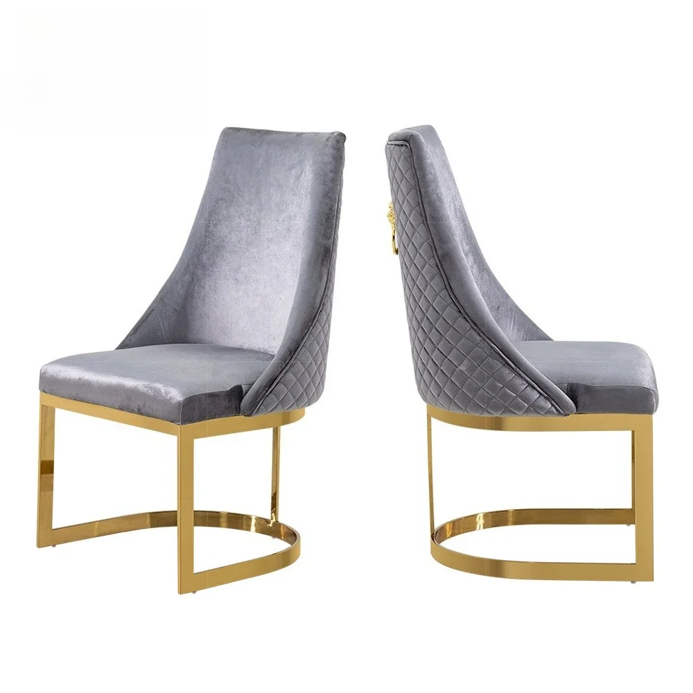 Premium back chair hotel  coffee chair high-end dining table