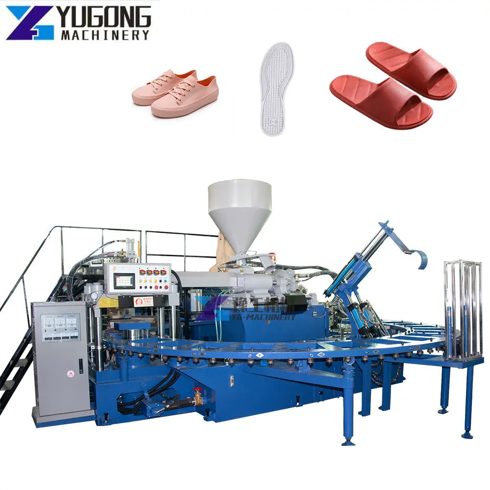 Electricity Saving Labor Saving PVC Shoes Moulding Machine Single Color Slippers Sandals Sports Shoe Soles Maker Machine