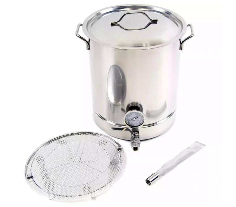 

Пивоваренный котел для крафтового пива | Ферментер из нержавеющей стали 304, 30 л, с шаровым краном для легкого перекачивания и фильтрации