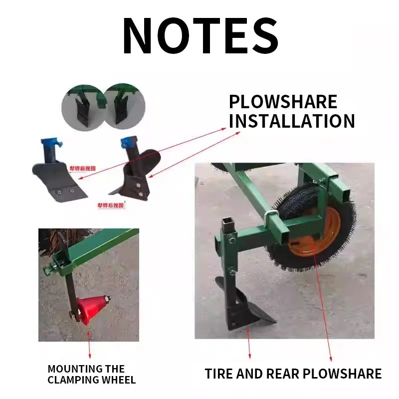 New Agricultural mulching machine Thickened walking tractor  accessories Rear disc series