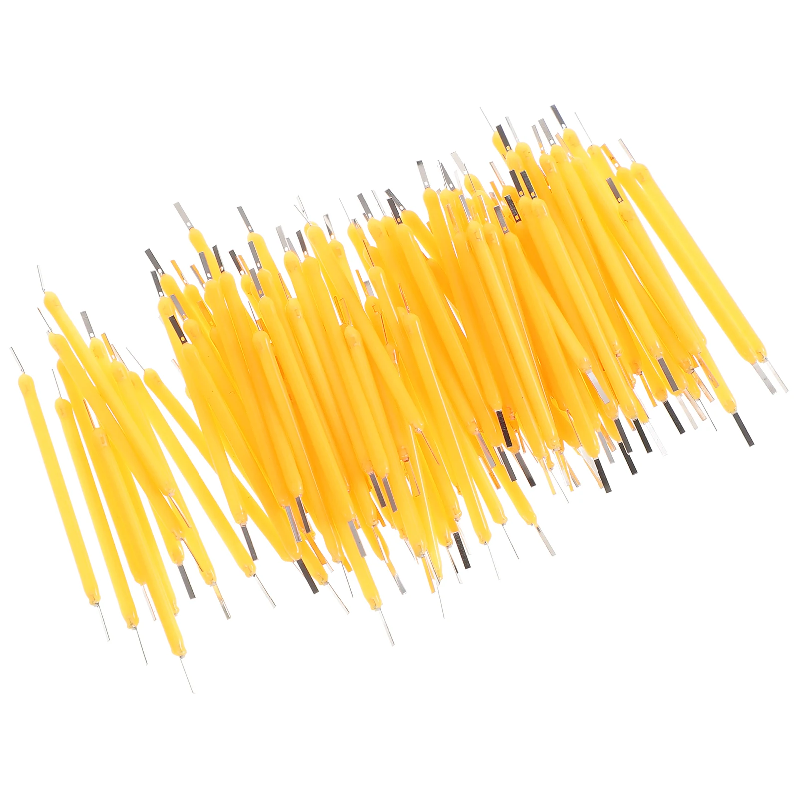 

100pcs LED 3V 38mm 120mA Warm Light Bulb Parts Bulb Part for Decorative Fixtures Lamp Tube Accessories