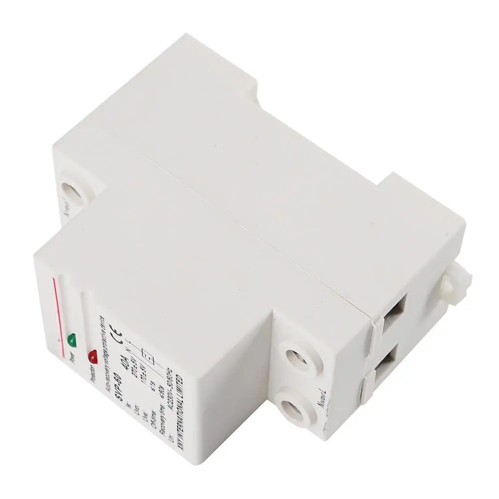 

SVP-60 220V Over Under Voltage Protection Relay - Automatic Self-resetting Circuit Breaker Electronic Protector
