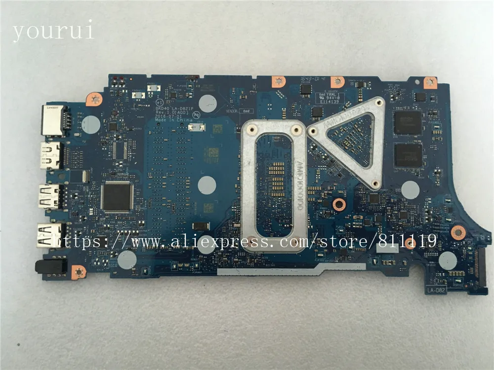 

CSRZSZ For Dell Inspiron 7460 7560 laptopmotherboard BKD40 LA-D821P with i5-7200u CPU tested ok