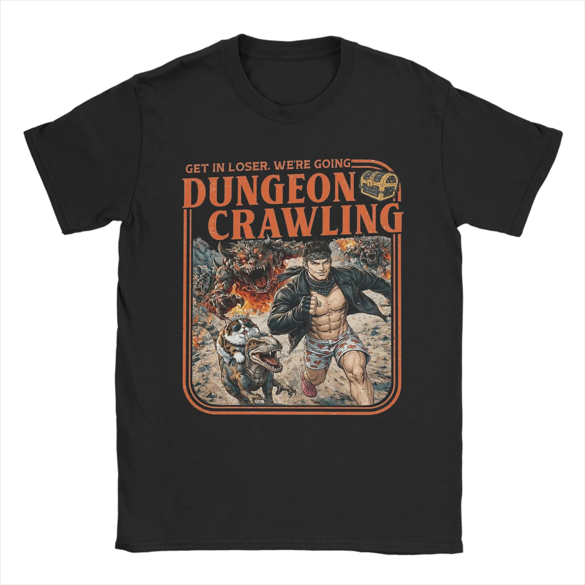 Dungeon Crawler Carl Crawling Sci-Fi Carl Princess Donut T Shirts Men's  Cotton T-Shirts Tees Short Sleeve Tops New Arrival
