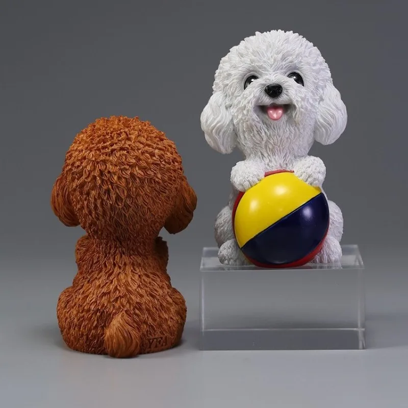 

Model play cute play ball small teddy simulation dog model figure poodle teddy bear car ornament