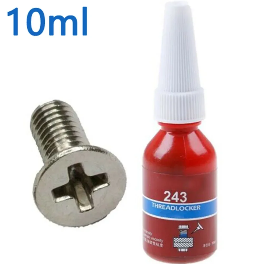 1pcs 10ml Threadlocker 243 10 Ml Medium Strength Threadlocker Blue Threadlocker Adhesive 243 Caulk  Hardware Caulk