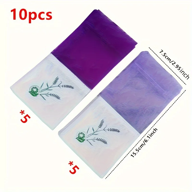 10pcs Lavender Sachet Fragrance Bag Aromatherapy Empty Dried Bouquet Bag Transparent Mesh Cotton Linen Sachet Bag