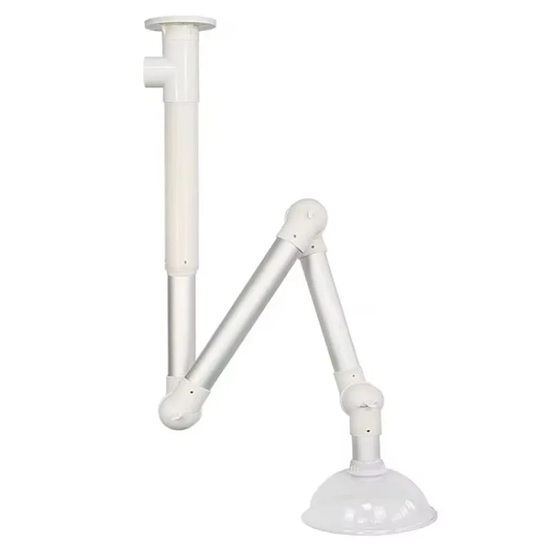 Polypropylene Suction Arm Flexible Range Hood Arm Fume Hood Rotator Cross Fume Hood Exhaust Fan Laboratory