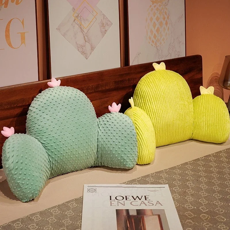 1pcs Cactus Bedhead Cushion Soft Pack Pregnant Women with Large Backrests Student Dormitory Beds Sofa Read Books Waist Pillow