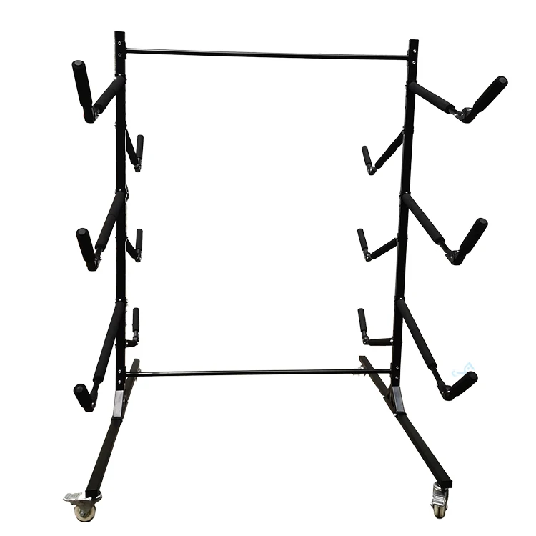 

Surfboard Display Storage Stand Rolling Rack With Wheels Kayak Canoe Paddle Board Folding Racks