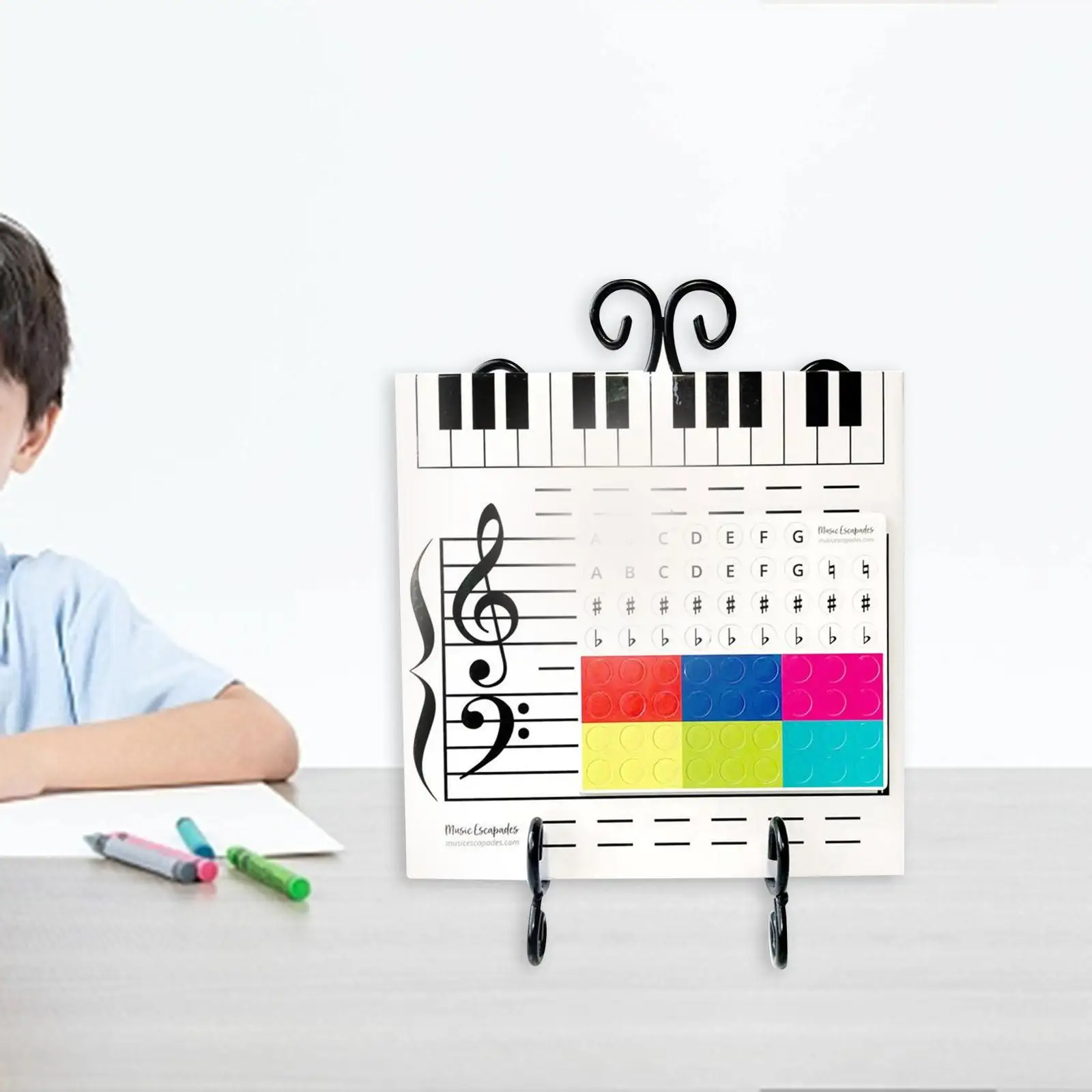 Droog Uitwissen Muziek Lap White Board Draagbare Multifunctionele Magnetische Dry Erase Board Voor Kleuterschool Cadeau Feest Gunsten Verjaardag Buiten