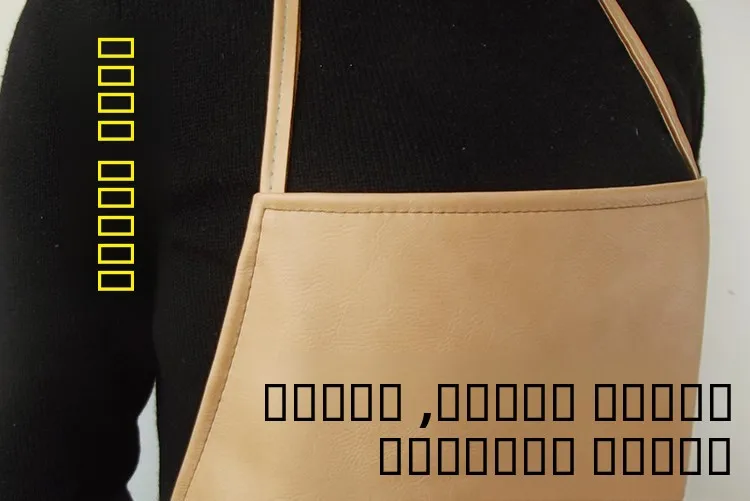 مريلة جلدية مقاومة للماء ومقاومة للزيوت للرجال والنساء ملابس عمل المطبخ معطف طويل ناعم من البولي يوريثان Ci Faion #4