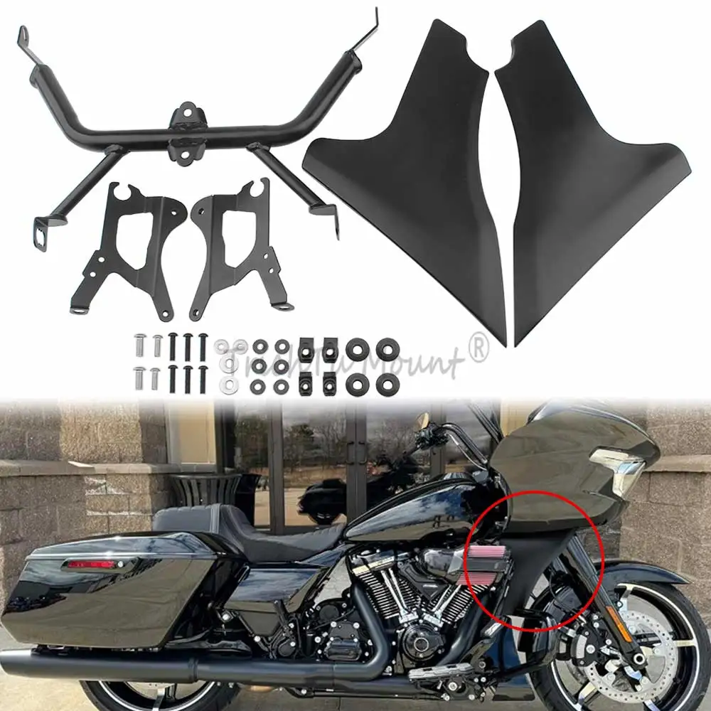 Zestaw wsporników panelu bocznego z tworzywa ABS do motocykli Harley Touring Road Glide FLTRXSE 2023 FLTRX FLTRXSTSE CVO 2024