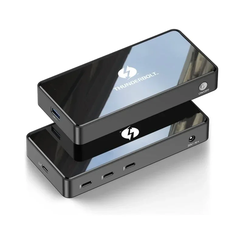 

NEW Thunderbolt 4 Docking OEM 6 in 1 Docking Station Dual Monitors 4K Single 8K60Hz 120W Compatible with Mac Book Pro Lenov o De