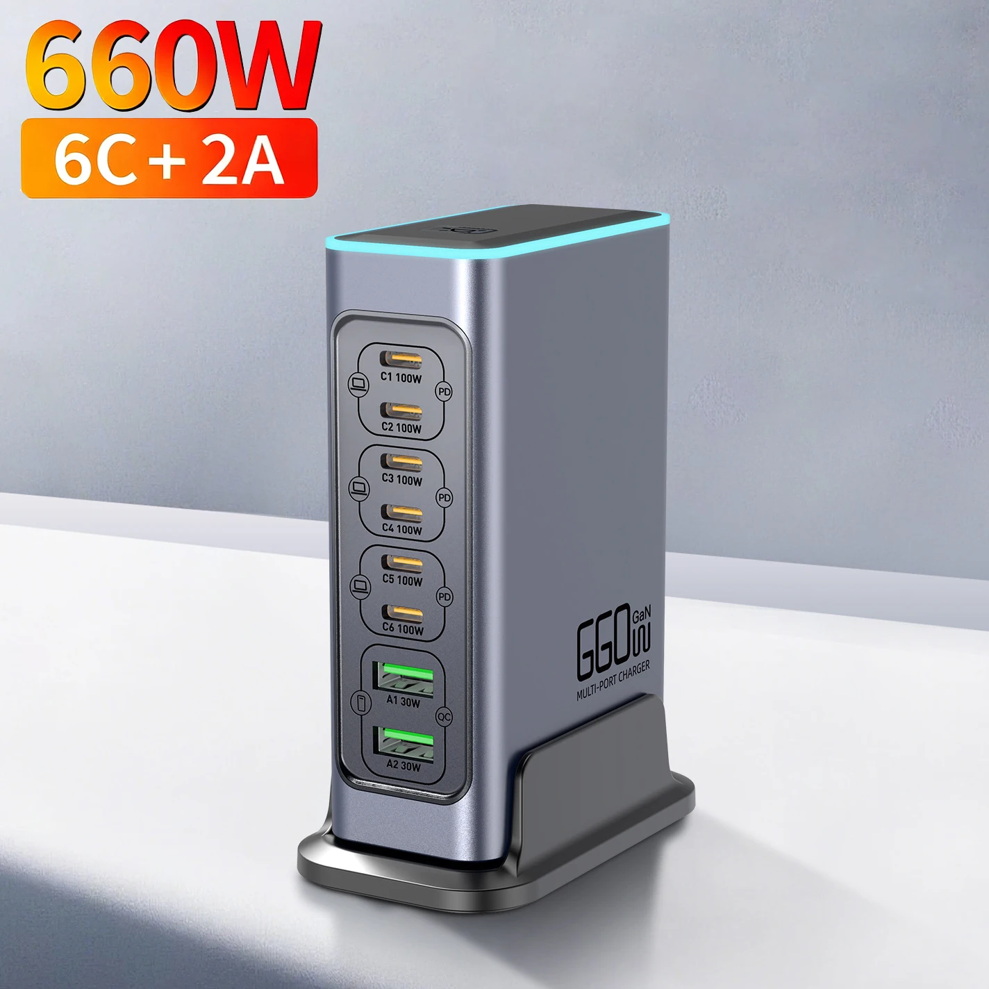 660w-usb-type-c-gan-charger-8-port-qc-pd-30-desktop-charging-station-with-led-usbc-fast-charger-for-iphone17-16-pro-max-xiaomi