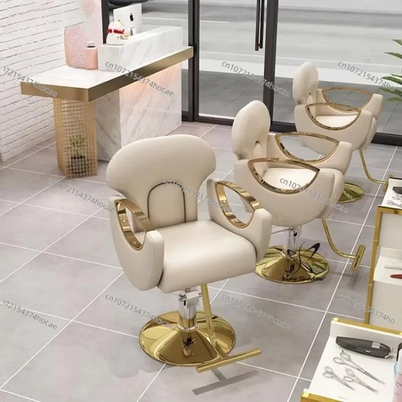 New Arrival Beauty Salon Shop Equipment Hair Cutting Salon Chair With Gold Base