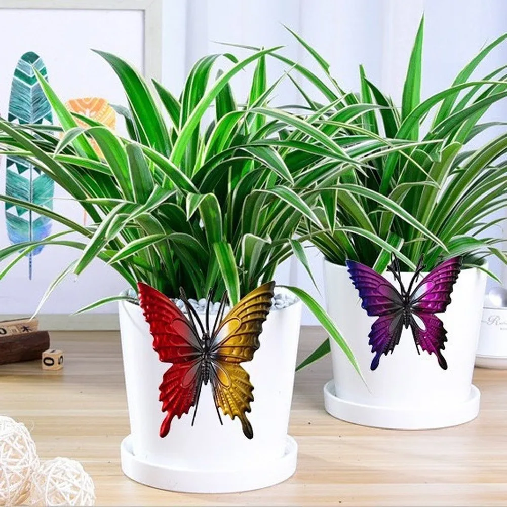 For Cheerful Home Environment Metal Butterfly Decor Outdoor Wall Art Indoor Outdoor Butterfly Decor Long Lasting Finish