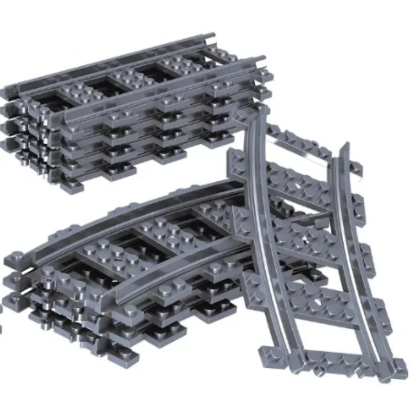 MOC Double-Layer Elevated Bridge Construction Model Urban Transportation & Railway Track Building Block Toy for Boys As A Gift