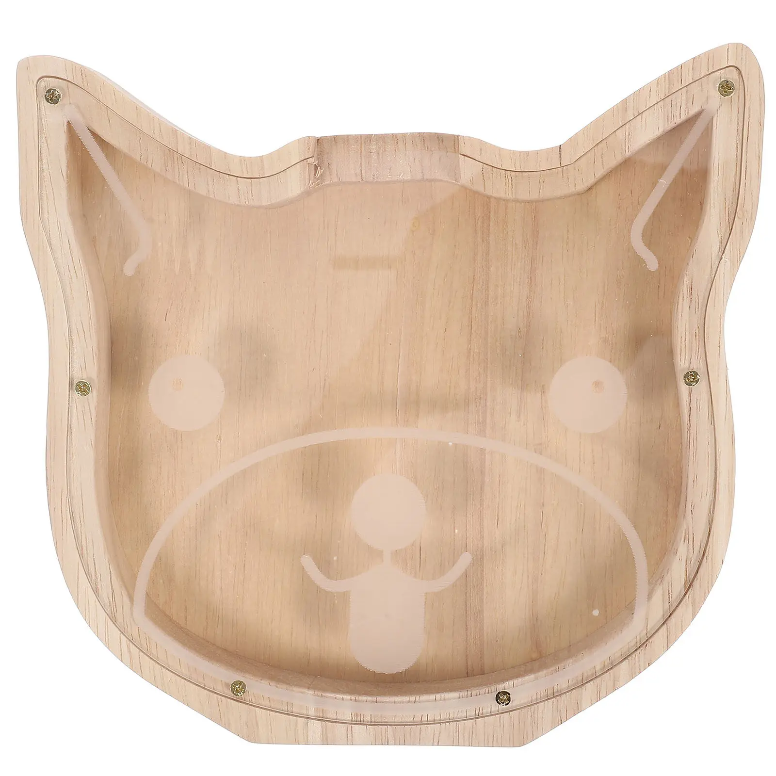 

Деревянная копилка в форме животного для детей и взрослых, креативная коробка для хранения денег, настольное украшение для дома