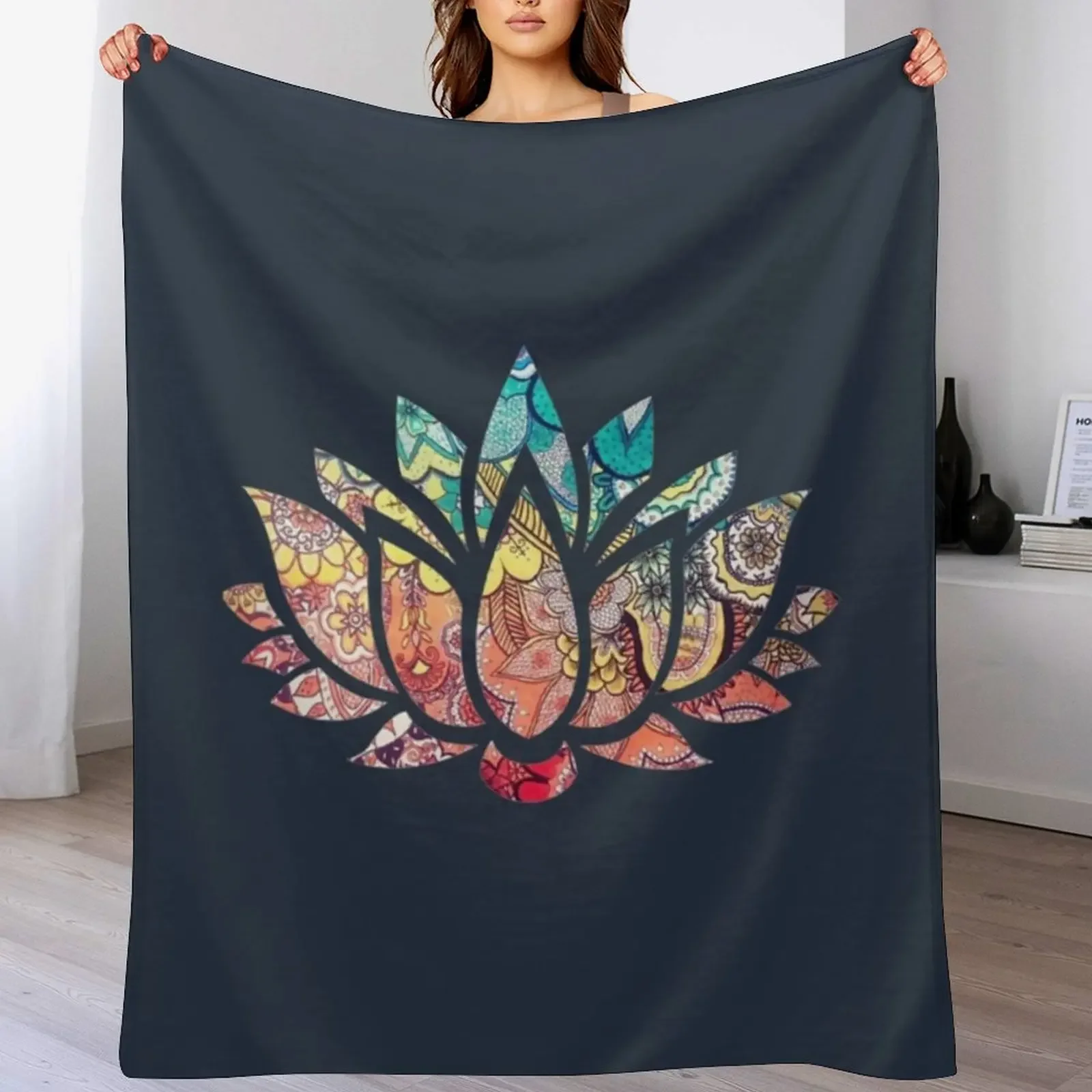 

Kundalini YogaKundalini Chakra ShirtKundalini Lotus Flower Throw Blanket Flannels Flannel warm winter Blankets