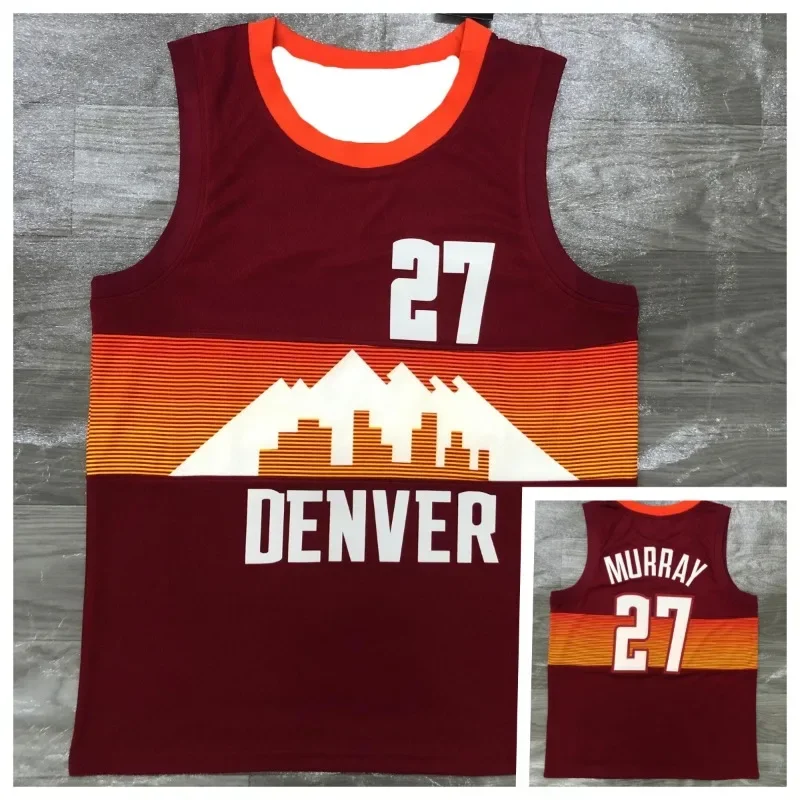 2024 Summer Nuggets No. 15 Jokic Jersey No. 27 Murray Gordon Little Porter City Edition Custom Basketball Uniform American Vest