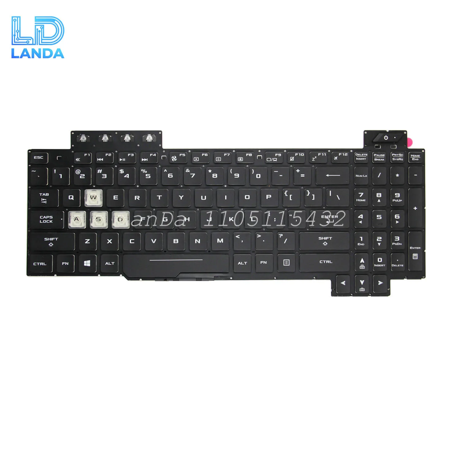 Keyboard For ASUS TUF Gaming FX95 FX95G FX95D FX705 GL504 FX505 FX505G Backlight