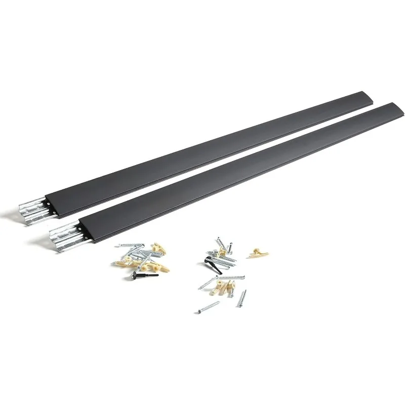 

Wall Mounted Storage and Organization System Rail Horizontal 48" 2-Pack Holds up to 1750 pounds Each Rail f