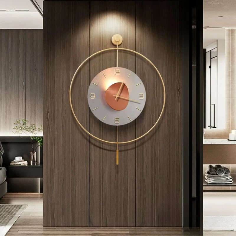 Modern Minimalist Wall Watch Luxury Living Room Aesthetic Design Wall Watch Fashion Nordic Relogio De Parede Home Decoration