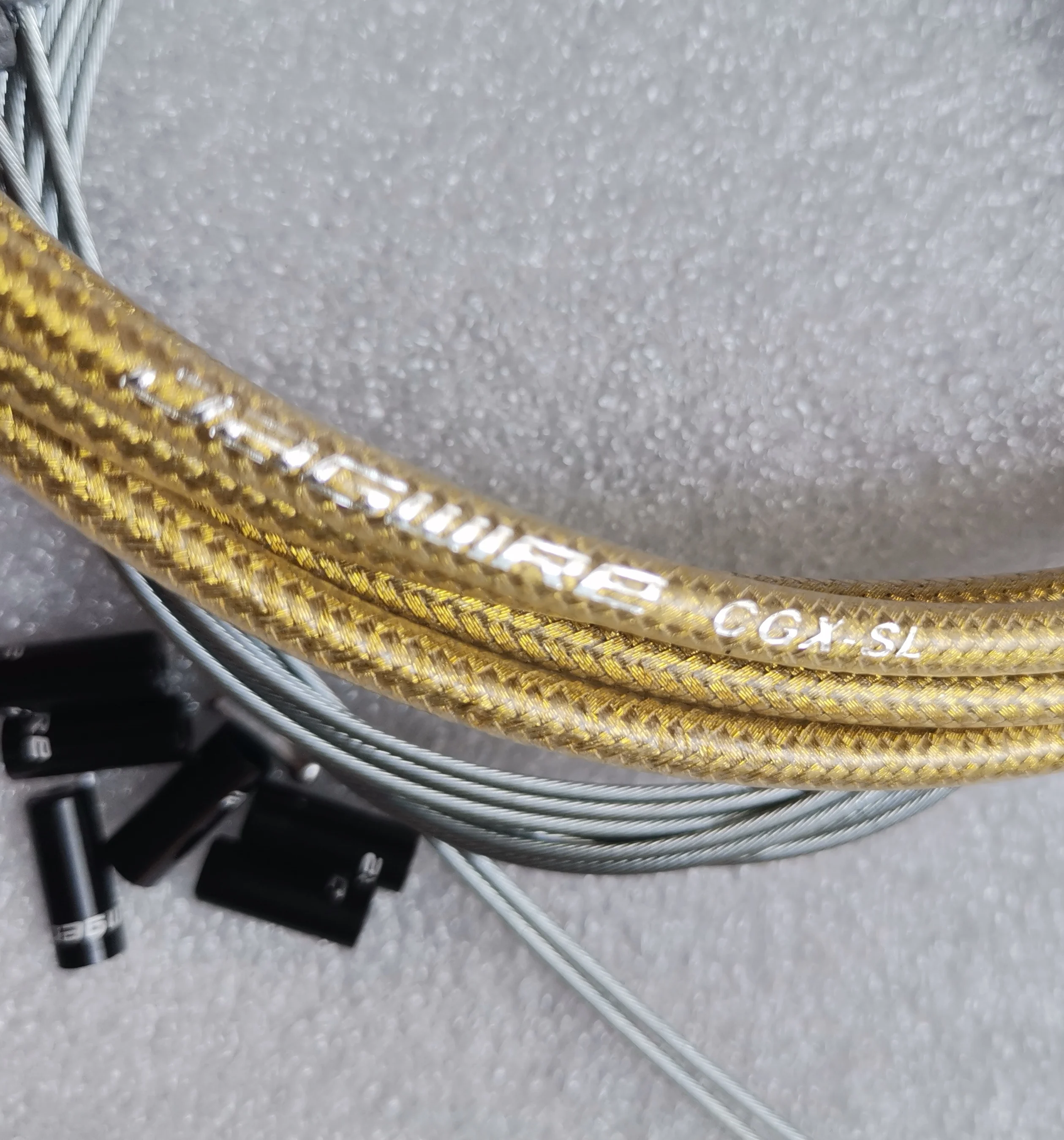 JAGWIRE BRAIDED PALE GOLD SL SLICK LUBE LINER HOSE CABLE KIT BRAKE SHIFTER SUIT FOR SHIMANO SRAM