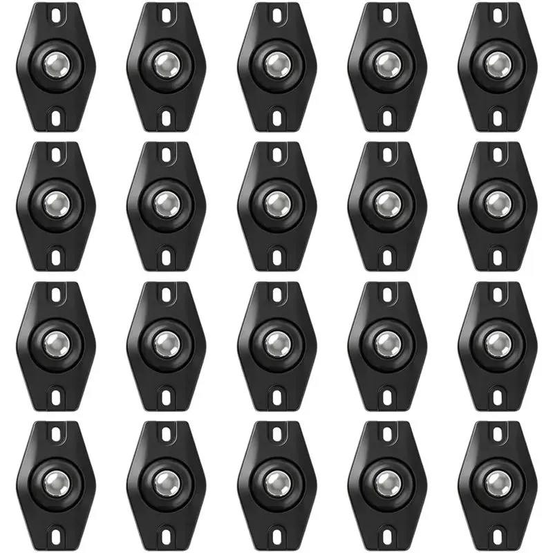 A02F-20Pack Adhesive Caster Wheels For Kitchen Appliance Trash Can