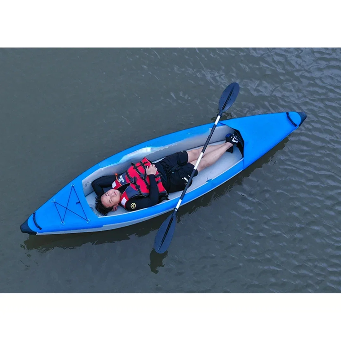 Double brushed kayak single canoe inflatable kayak boat boat fishing boat