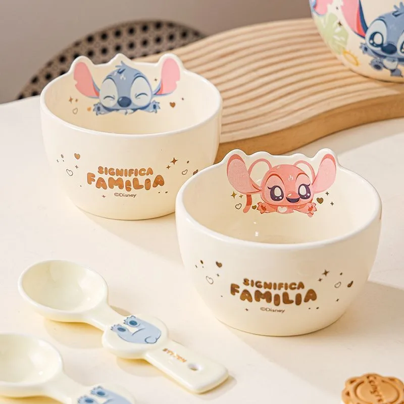 

Sanrio Anime Kawaii Children Ceramic Rice Bowl Cute Cartoon Children Thickened Household Tableware Lovely Gifts for Kids