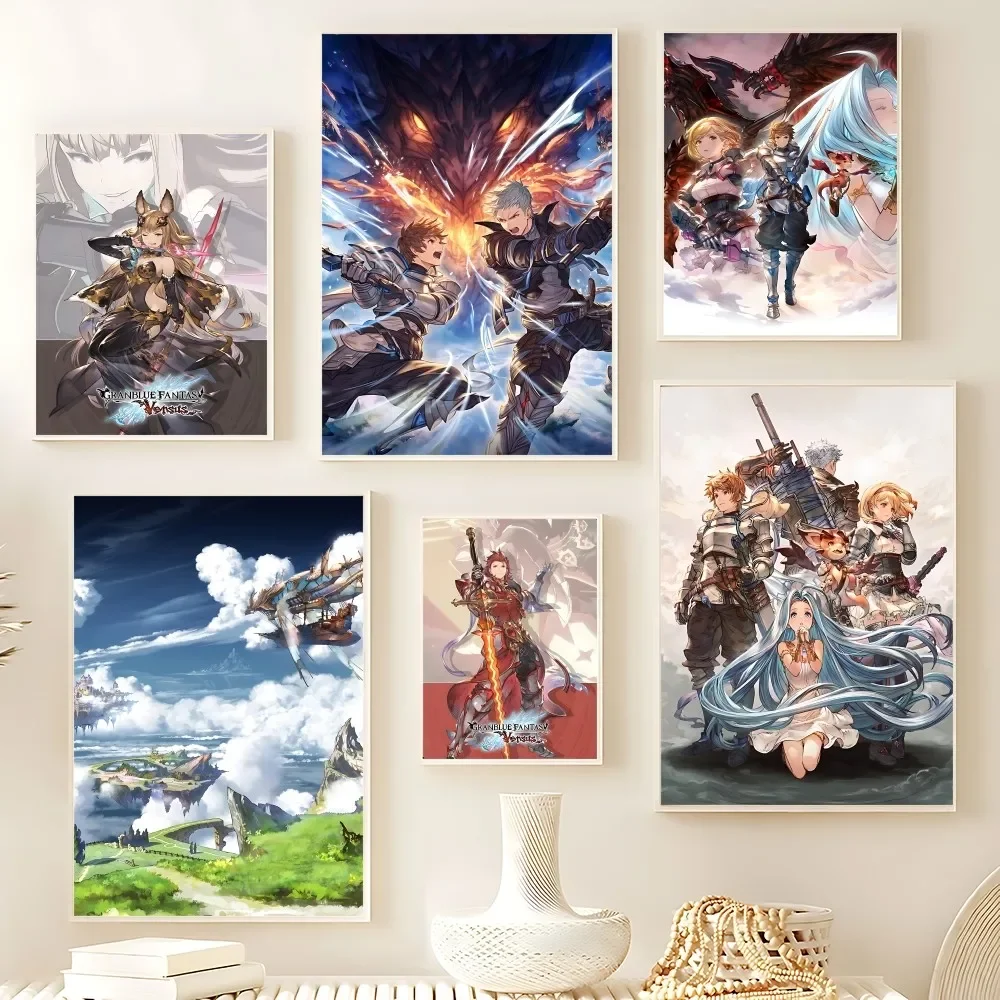 Game Granblue Fantasy Relink Poster Sticky Posters Waterproo