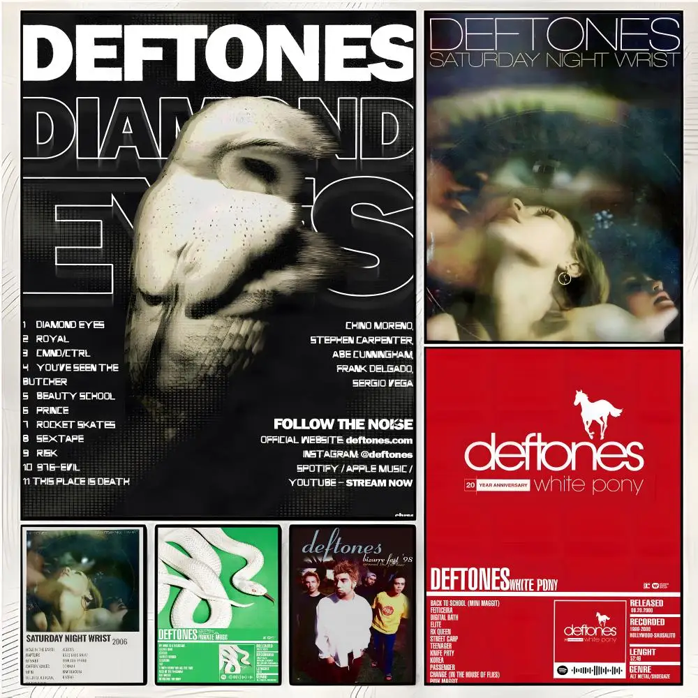 Band Rock Deftones Album Poster Superior Home Space  Indoor Decorative Art & Home Decor