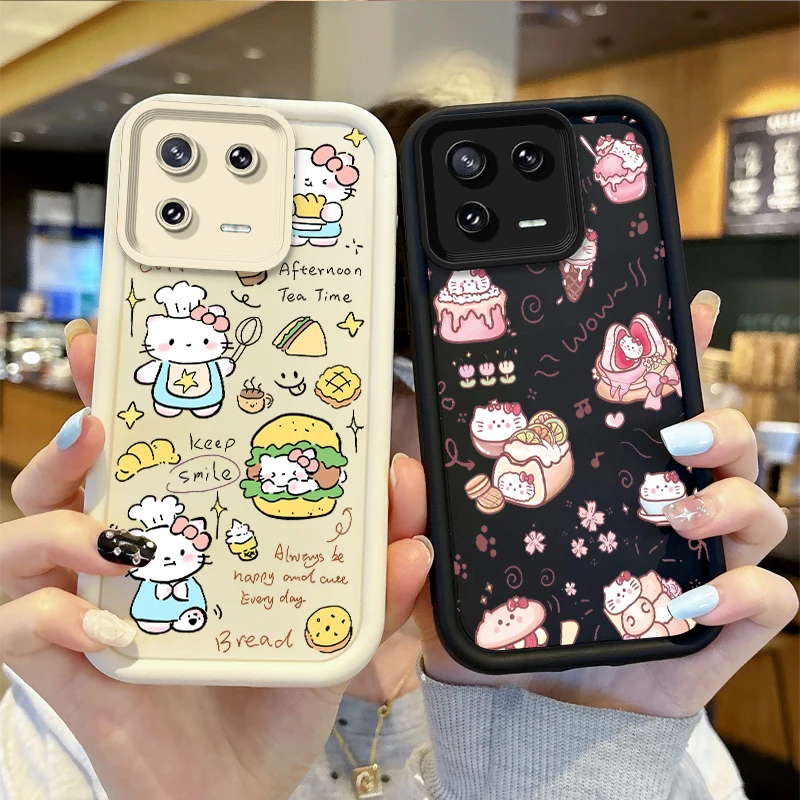 Cute Sanrio Hello Kitty Phone Case For XiaoMi 15 Pro Case 14 13 12 11T Pro 13 12 11 Lite Poco F6 F5 X5 X3 Pro TPU Silicone Cover