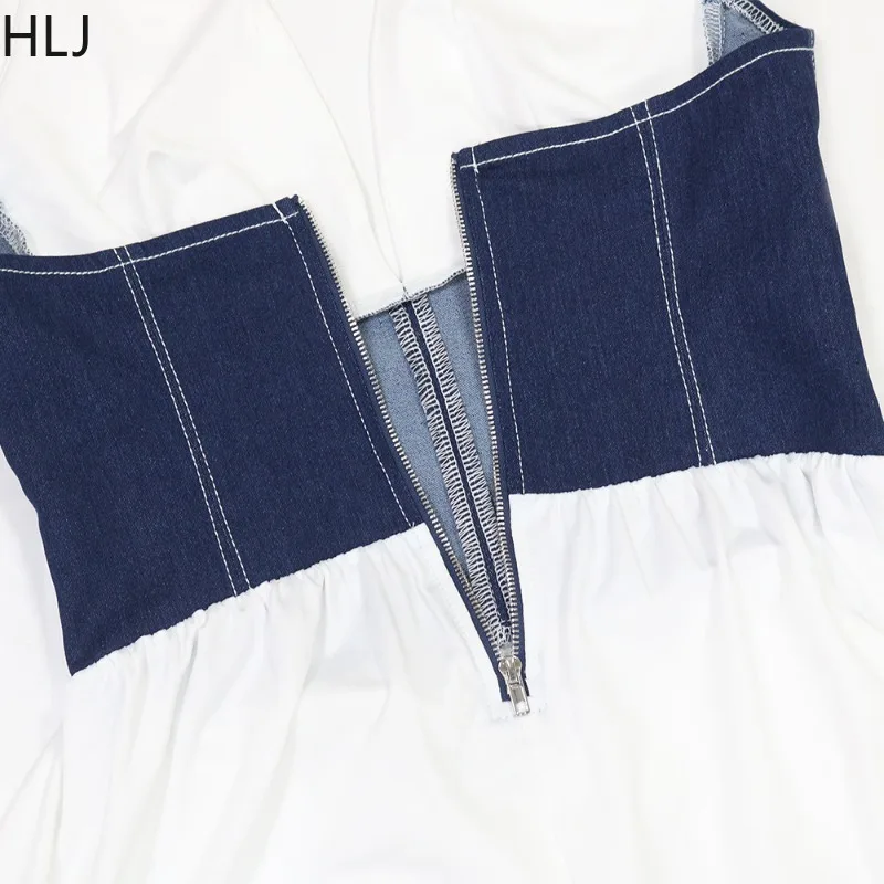 HLJ مثير غير النظامية Ruched المرقعة Bodycon فستان طويل المرأة الرسن العميق الخامس الرقبة عارية الذراعين فستان ماكسي الإناث الشارع الشهير 2025 جديد